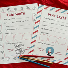 Load image into Gallery viewer, Dear Santa Letter Template