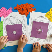 Load image into Gallery viewer, Hundred chart with Chinese numbers and Arabic numerals