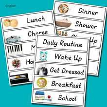 Load image into Gallery viewer, Visual Daily Routine Chart For Kids (Photos)