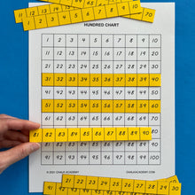 Load image into Gallery viewer, Matching double digit numbers to hundred chart