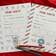 Load image into Gallery viewer, Dear Santa Letter Template

