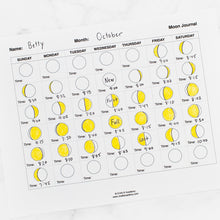 Load image into Gallery viewer, Moon Phase Journal | Free Printable in English and Chinese
