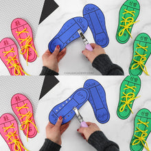 Load image into Gallery viewer, Printable Shoe Lacing Practice For Kids
