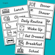 Load image into Gallery viewer, Visual Daily Routine Chart For Kids (Icons)
