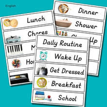 Load image into Gallery viewer, Visual Daily Routine Chart For Kids (Photos)
