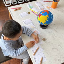 Load image into Gallery viewer, Montessori continent coloring pages for kids
