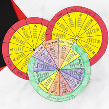 Load image into Gallery viewer, Printable spinning Chinese zodiac wheel
